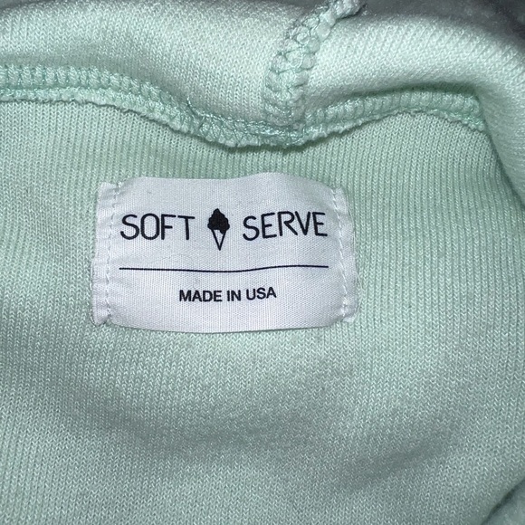 EUC SOFT SERVE Cloud Cotton Hoodie, Green Mint - Medium - Picture 7 of 8